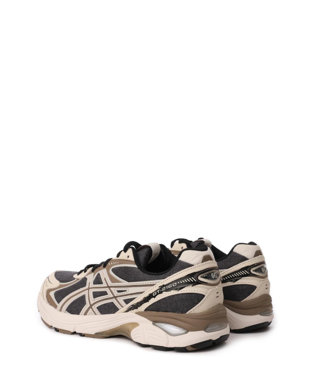 ASICS Коричневые текстильные низкие кроссовки / кеды, фото 3
