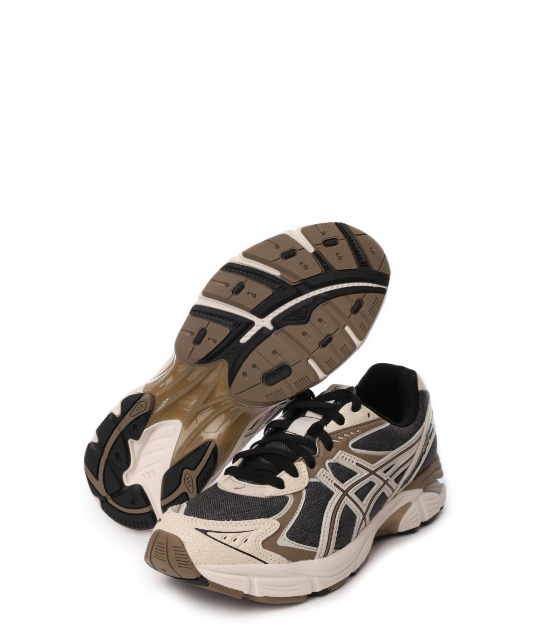 ASICS Коричневые текстильные низкие кроссовки / кеды, фото 4