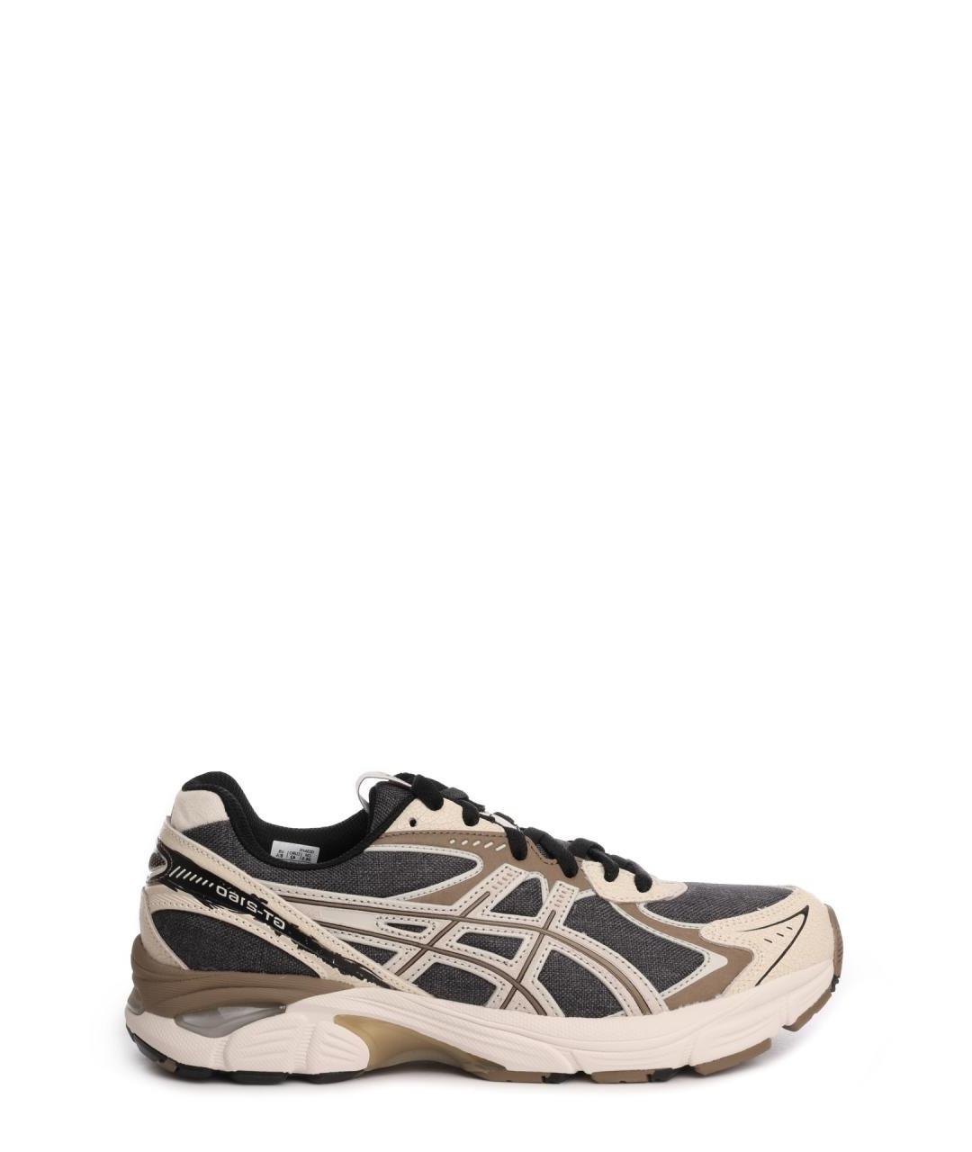ASICS Коричневые текстильные низкие кроссовки / кеды, фото 1