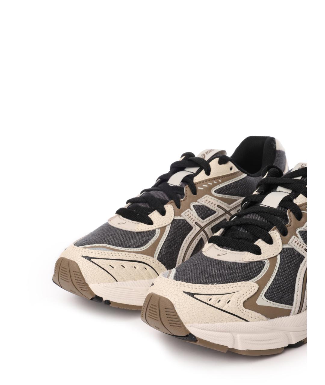 ASICS Коричневые текстильные низкие кроссовки / кеды, фото 6