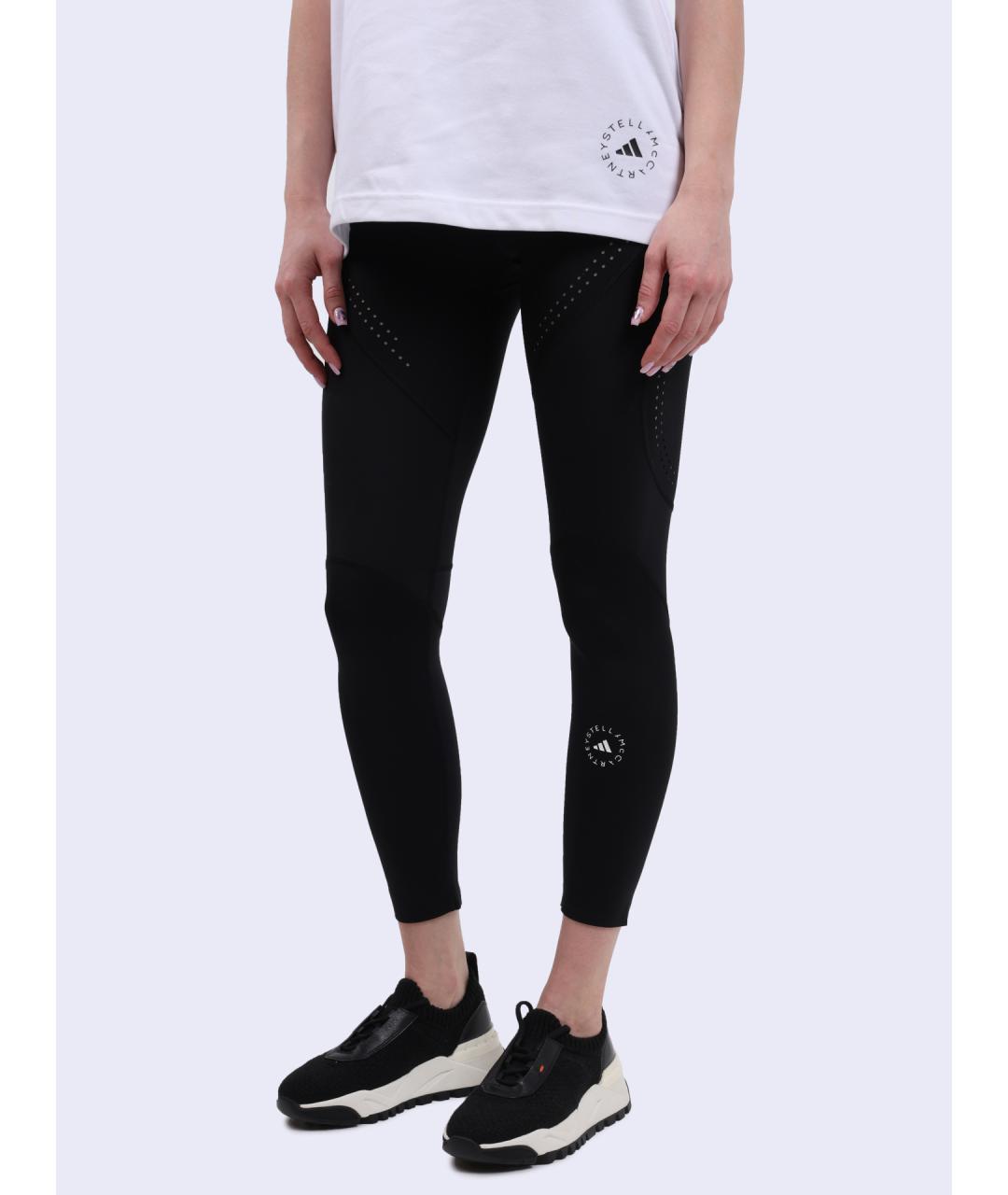 ADIDAS BY STELLA MCCARTNEY Черные полиамидовые леггинсы и велосипедки, фото 3