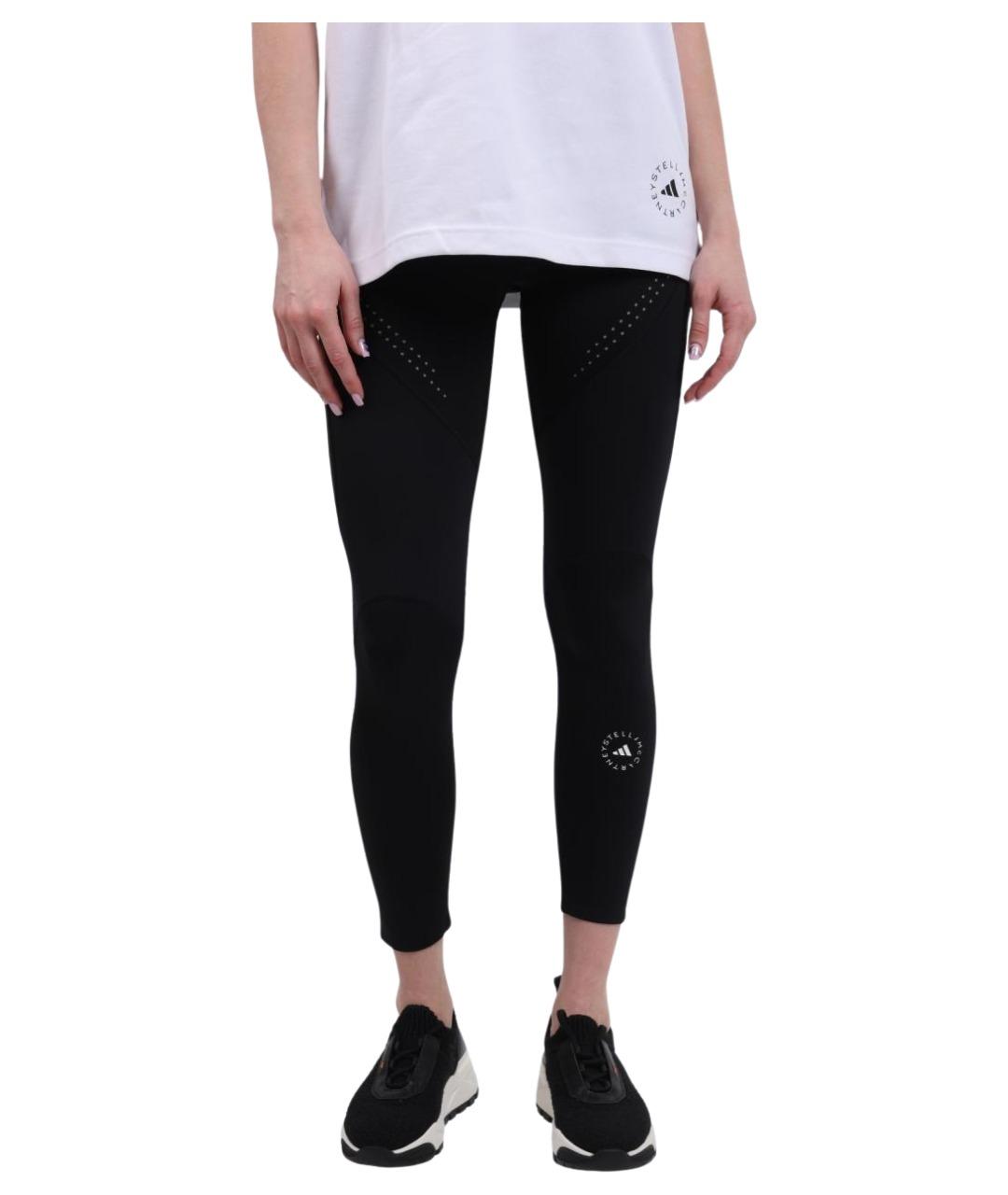 ADIDAS BY STELLA MCCARTNEY Черные полиамидовые леггинсы и велосипедки, фото 1