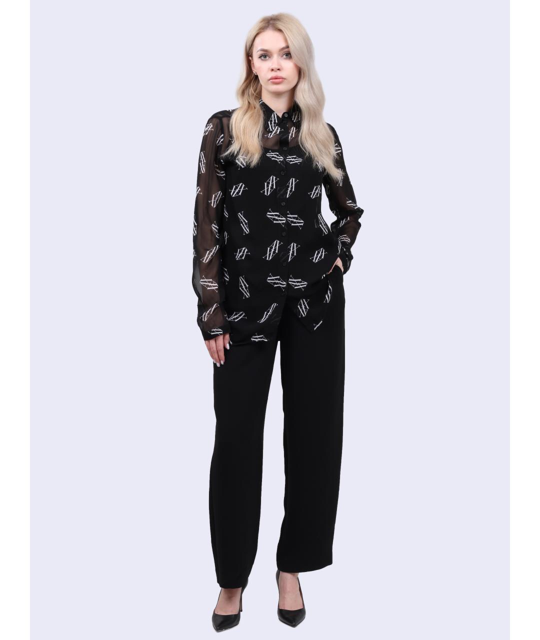 ARMANI EXCHANGE Черные прямые брюки, фото 2