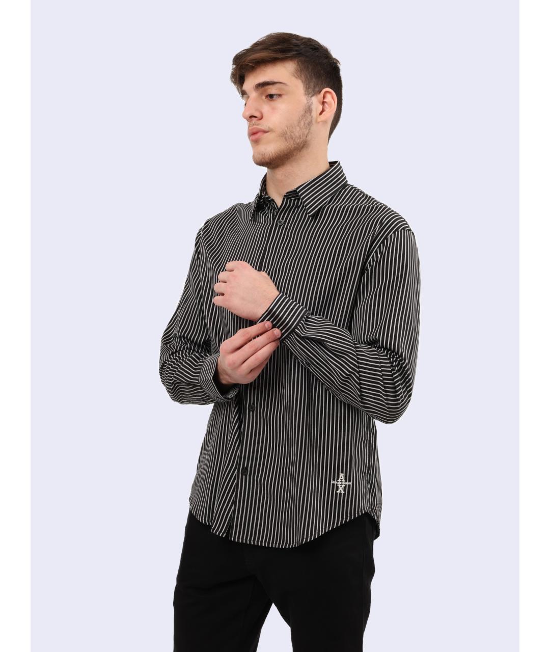 ARMANI EXCHANGE Мульти хлопковая кэжуал рубашка, фото 4