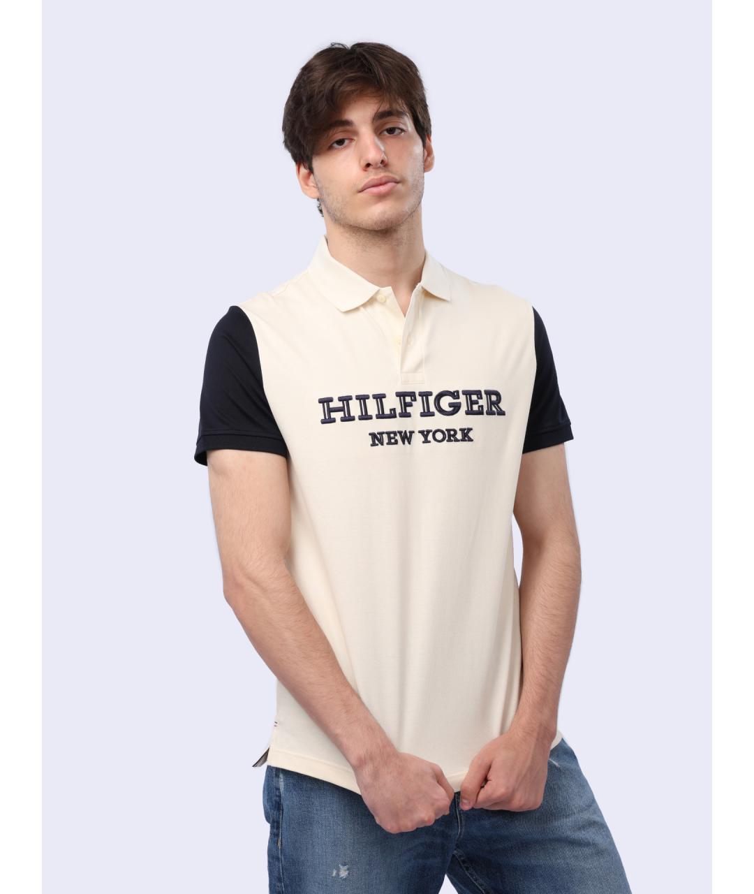 TOMMY HILFIGER Мульти хлопковое поло с коротким рукавом, фото 3
