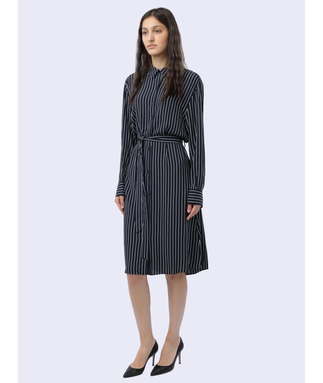 TOMMY HILFIGER Синее хлопковое повседневное платье, фото 4