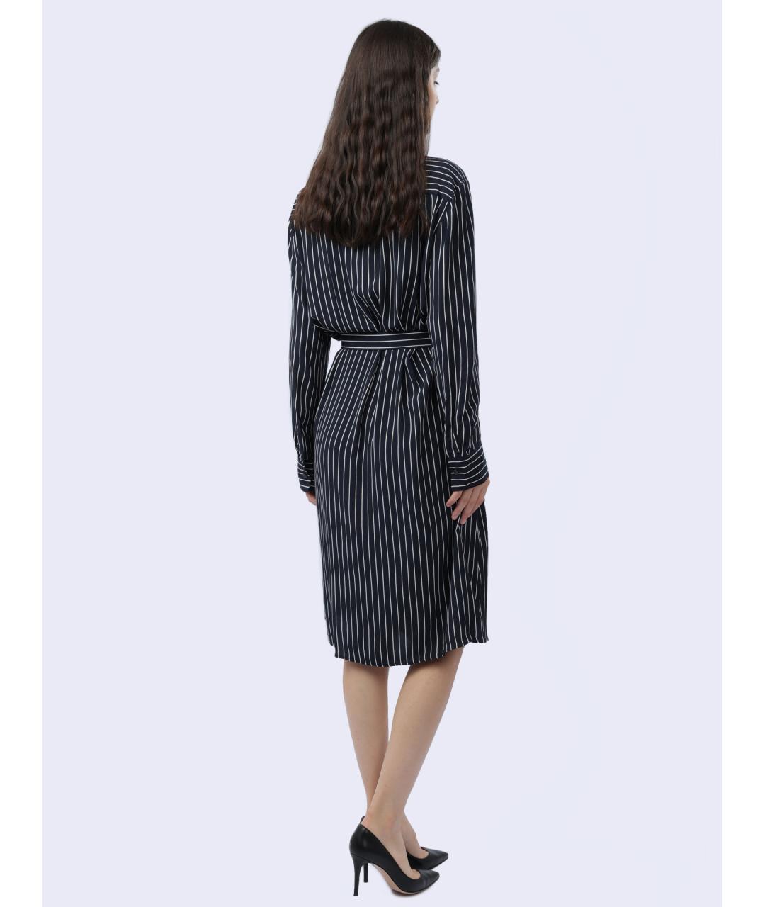 TOMMY HILFIGER Синее хлопковое повседневное платье, фото 6
