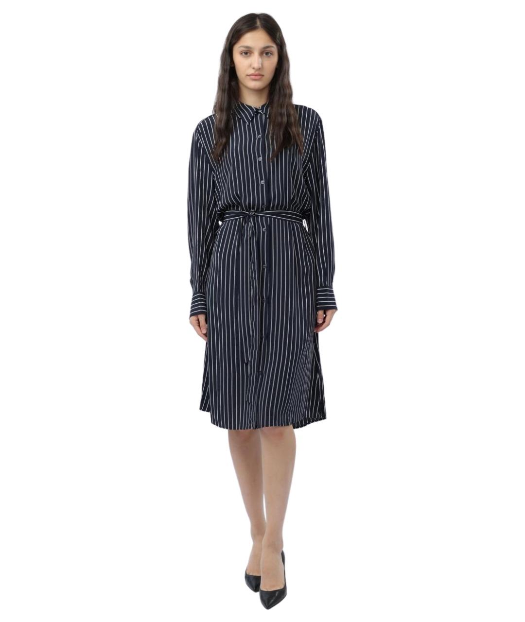 TOMMY HILFIGER Синее хлопковое повседневное платье, фото 1