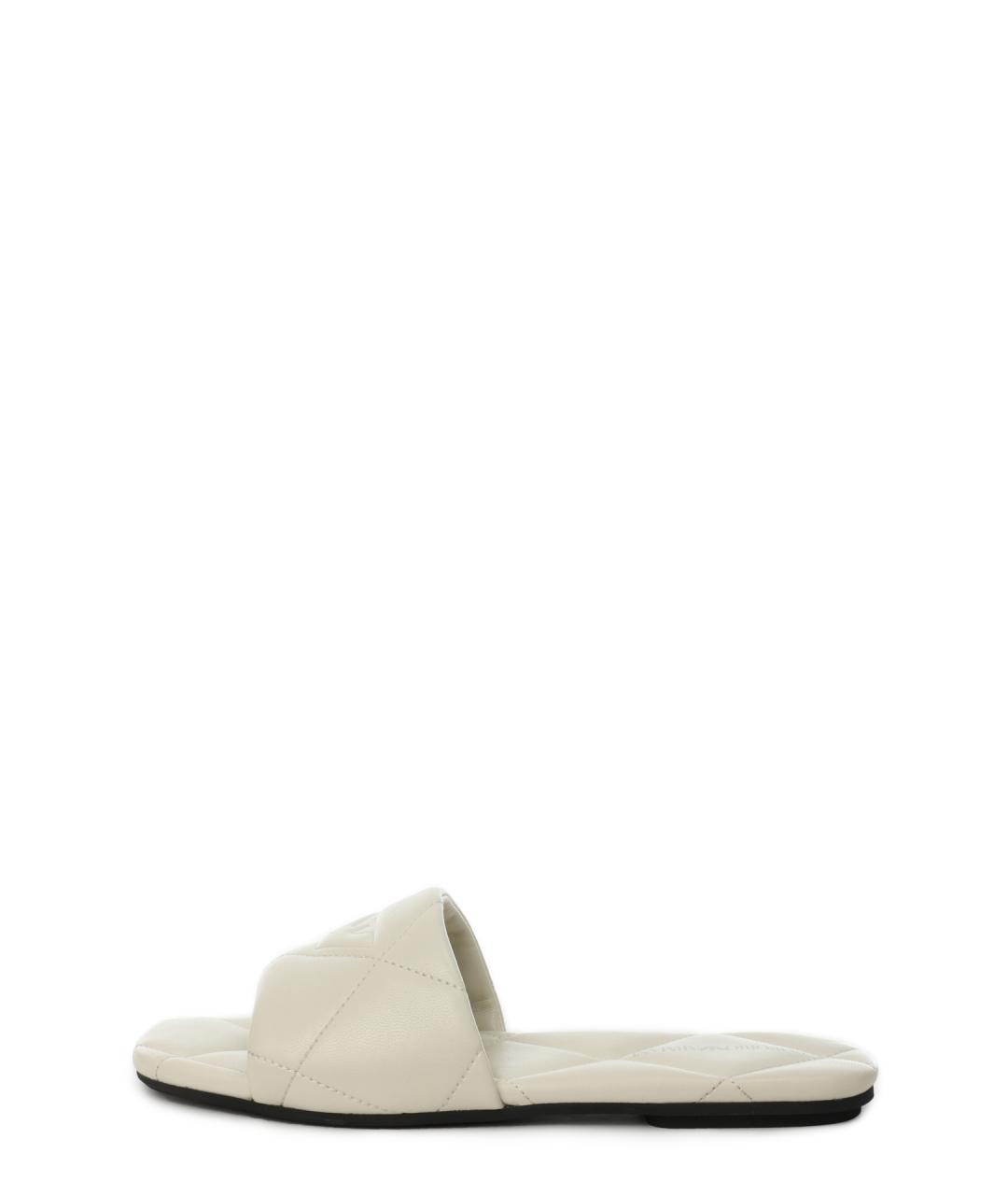 EMPORIO ARMANI Белые шлепанцы, фото 6