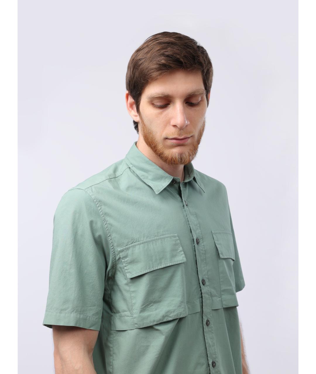 CP COMPANY Зеленая хлопковая кэжуал рубашка, фото 5