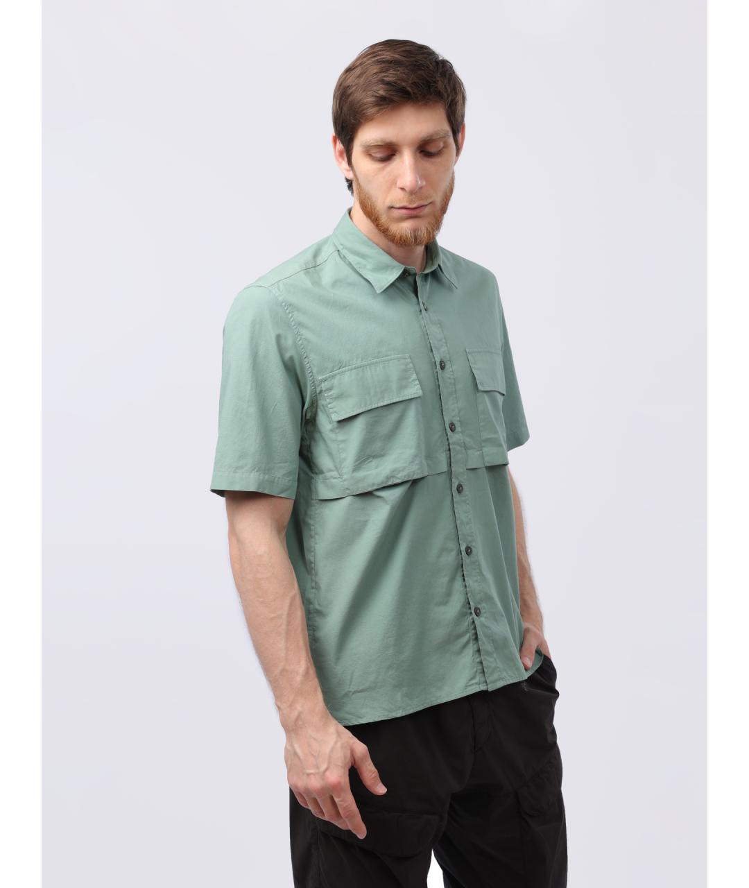CP COMPANY Зеленая хлопковая кэжуал рубашка, фото 4