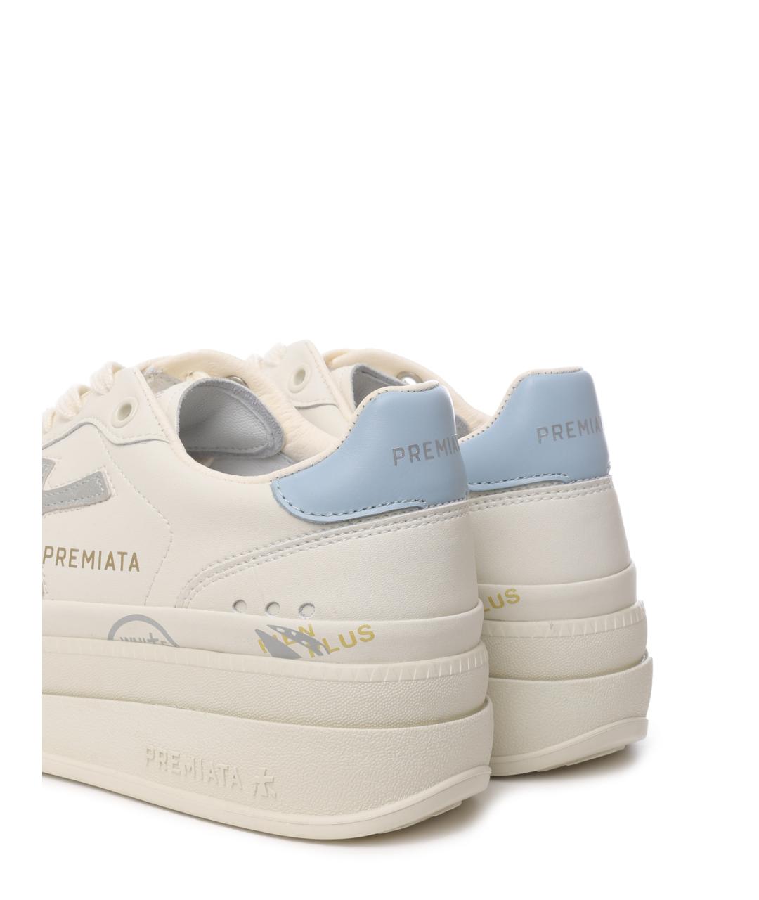 PREMIATA Белые кожаные кеды, фото 6