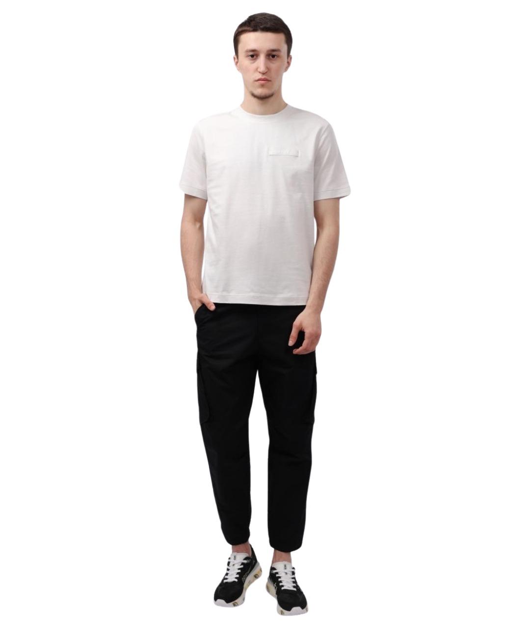 HUGO BOSS Белая хлопковая футболка, фото 1
