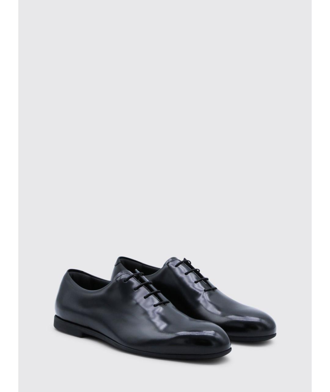 JIL SANDER Черные кожаные туфли, фото 2