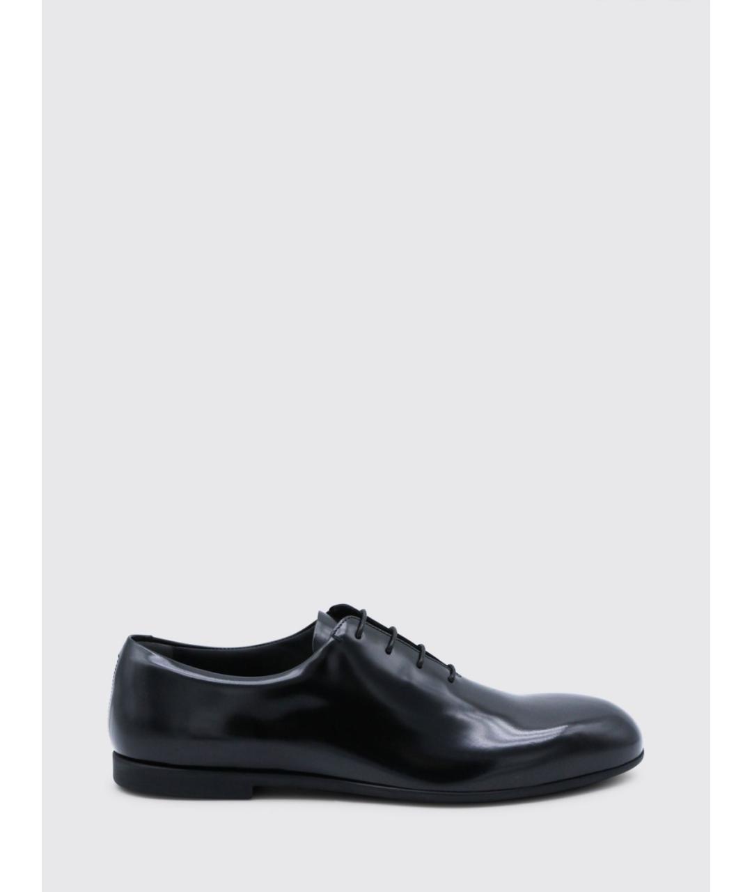 JIL SANDER Черные кожаные туфли, фото 1