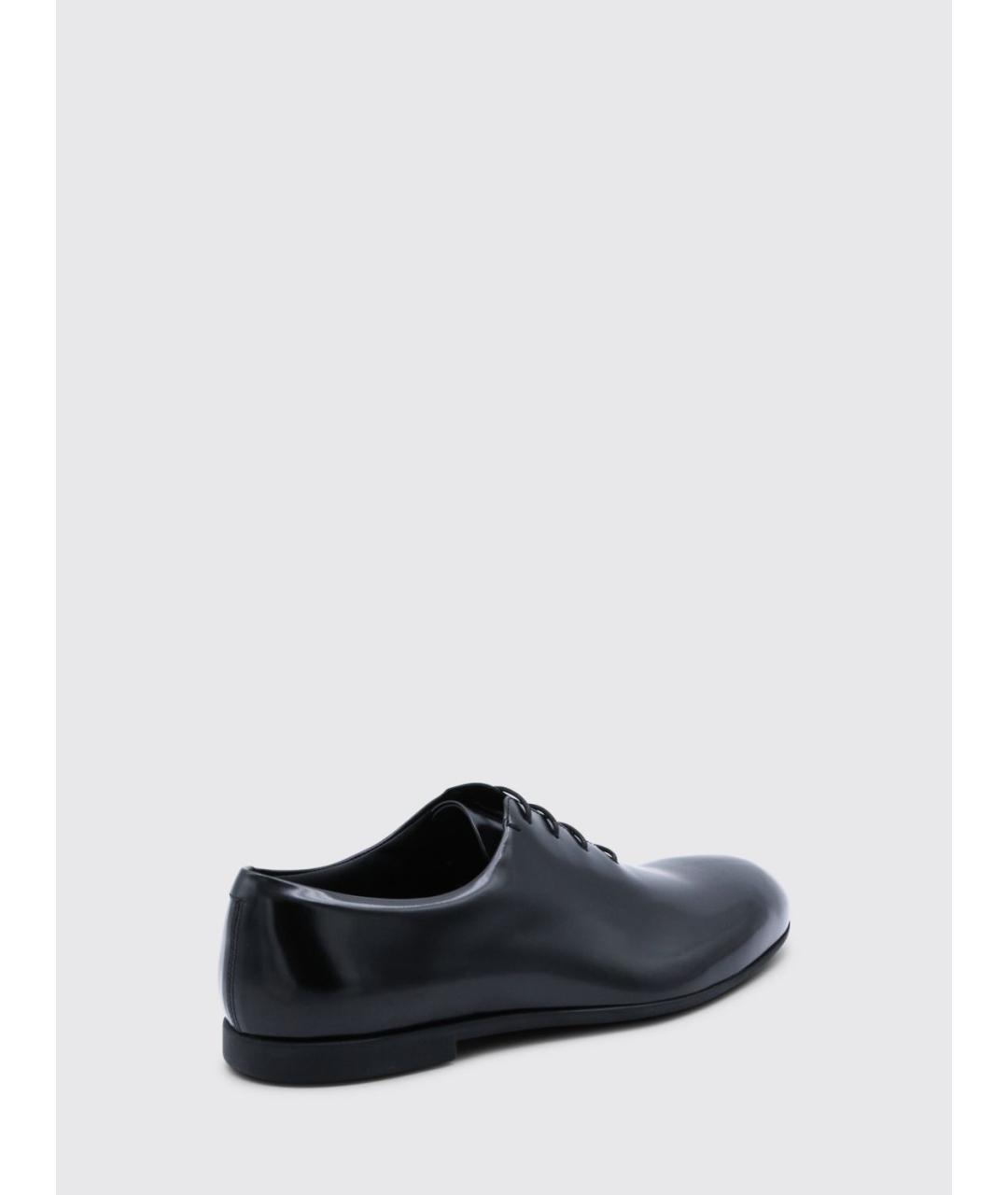 JIL SANDER Черные кожаные туфли, фото 3