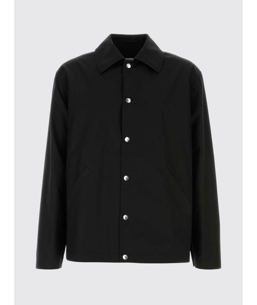JIL SANDER Черная хлопковая куртка, фото 2