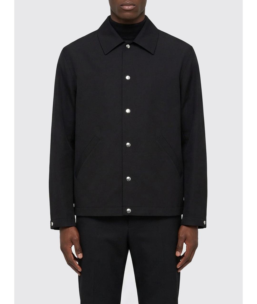 JIL SANDER Черная хлопковая куртка, фото 1