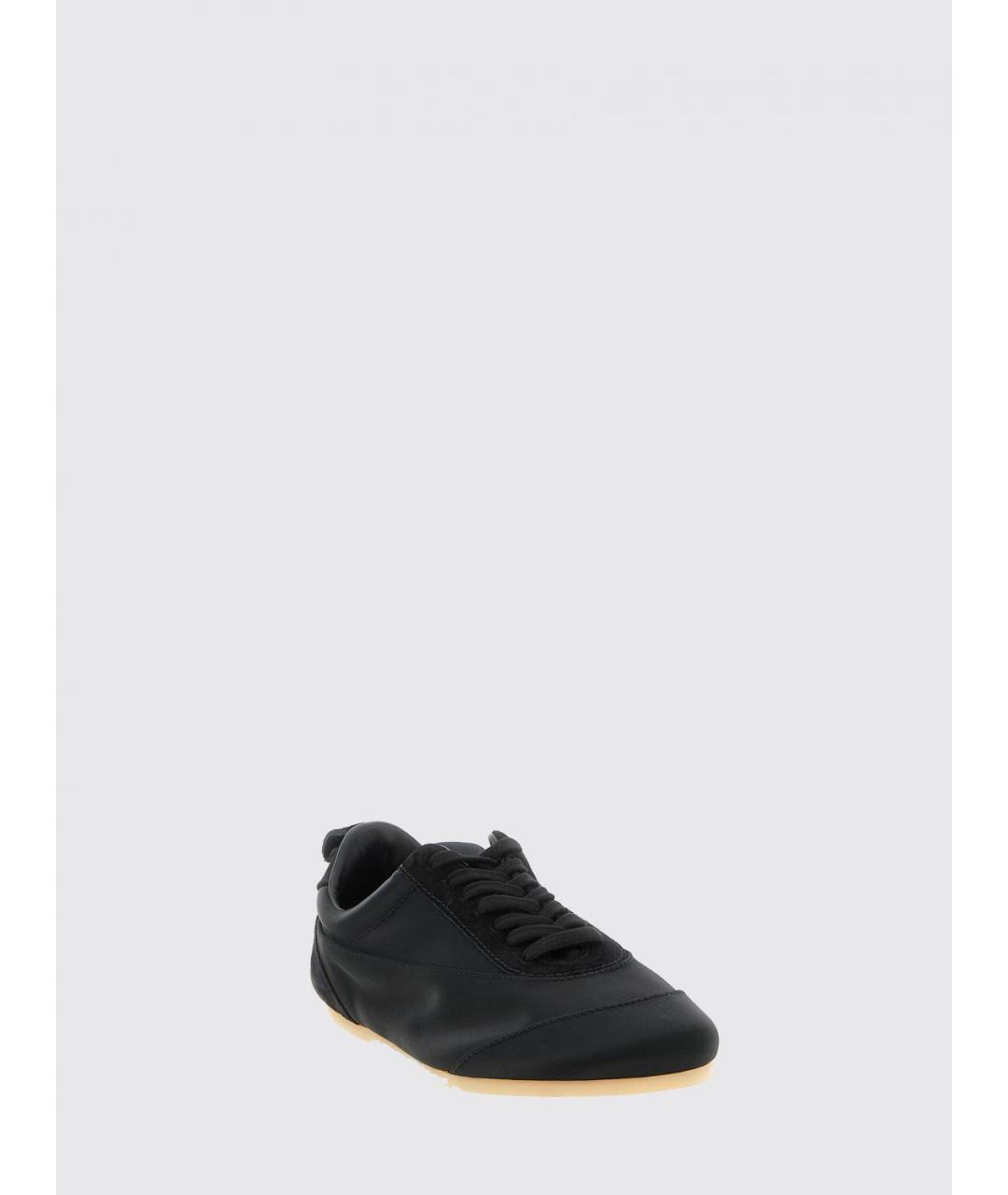 JIL SANDER Черные текстильные кроссовки, фото 2