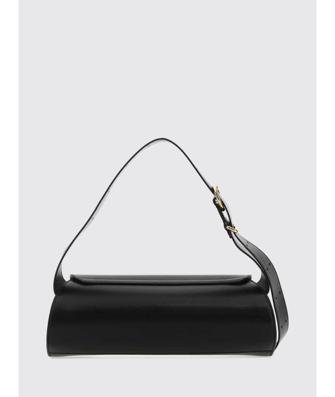 JIL SANDER Черная кожаная сумка с короткими ручками, фото 2
