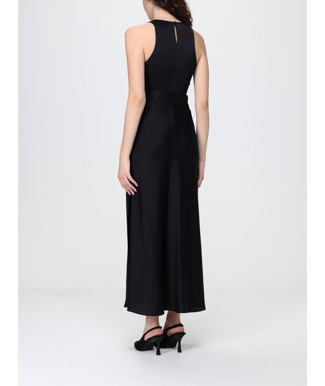 ARMANI EXCHANGE Черное полиэстеровое повседневное платье, фото 2
