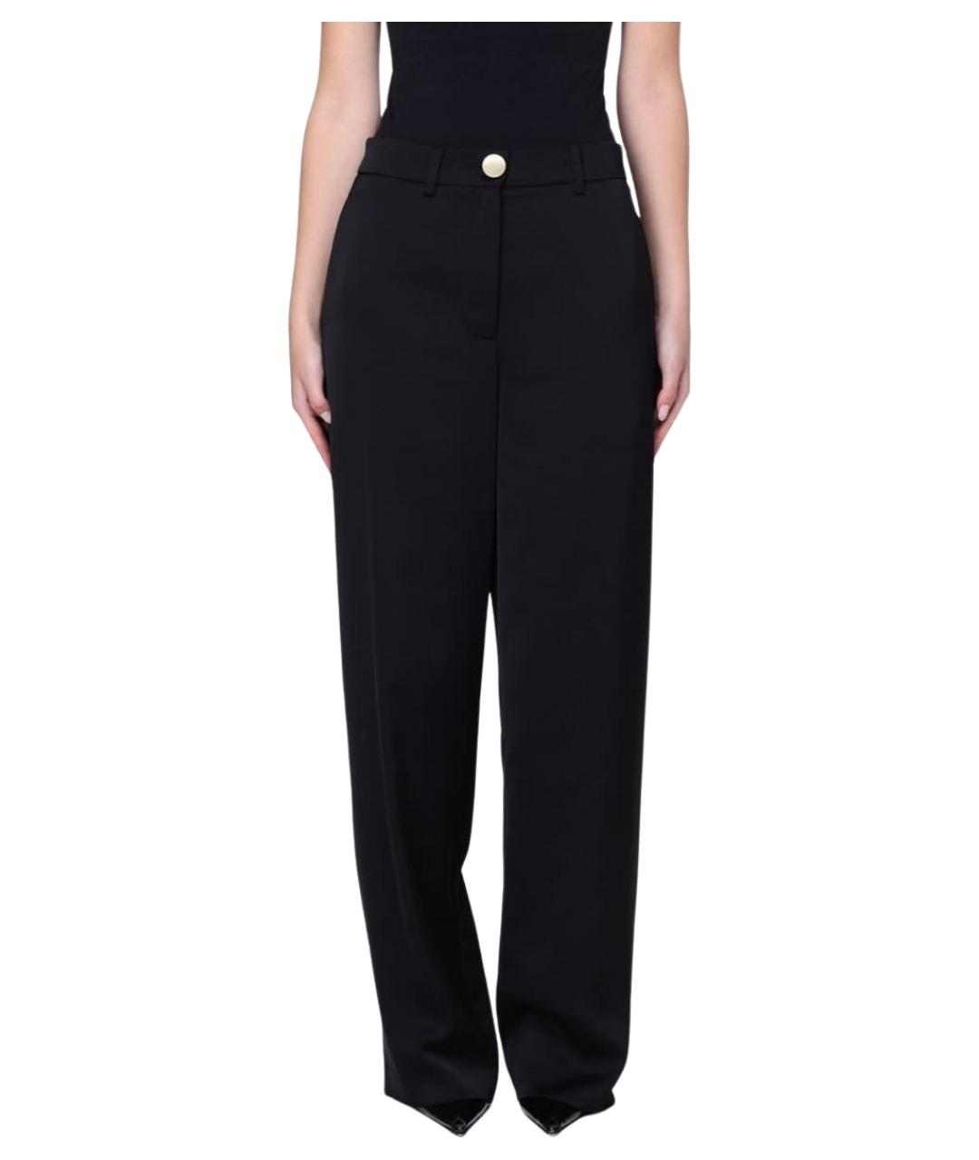 ARMANI EXCHANGE Черные полиэстеровые прямые брюки, фото 1