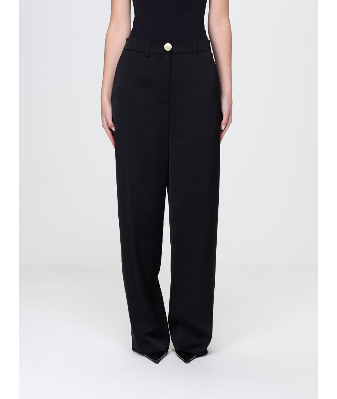 ARMANI EXCHANGE Черные полиэстеровые прямые брюки, фото 4