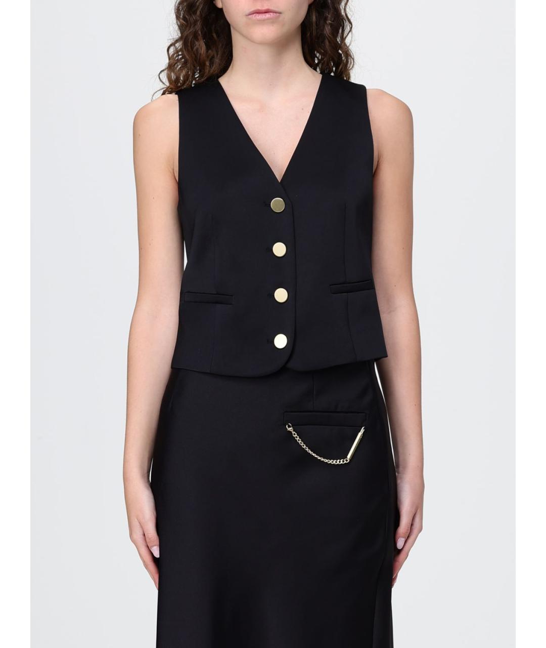 ARMANI EXCHANGE Черная полиэстеровая жилетка, фото 4