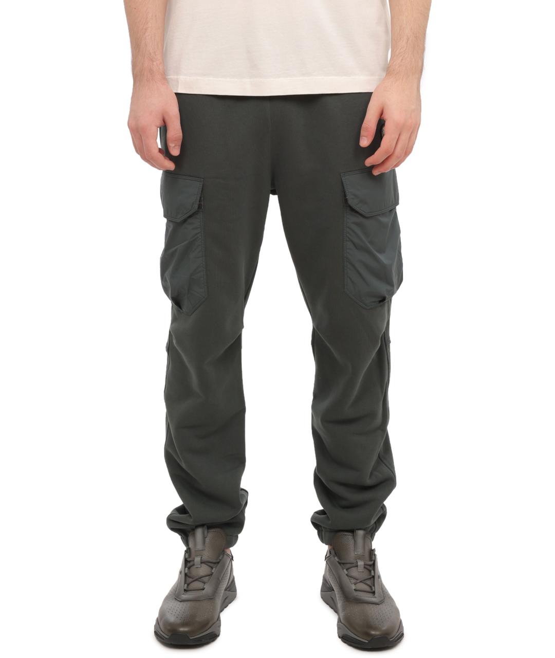 PARAJUMPERS Хаки хлопковые повседневные брюки, фото 2