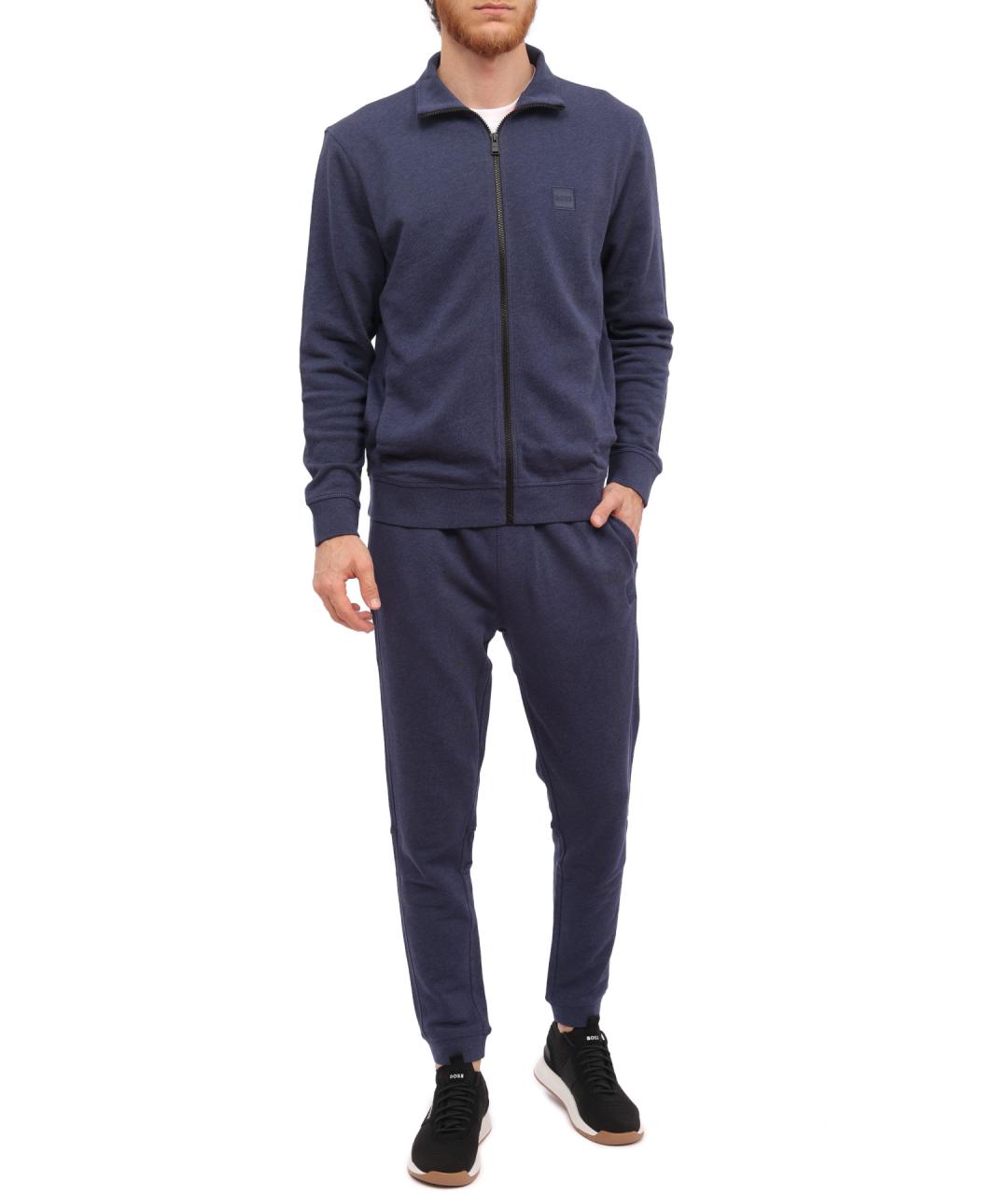 HUGO BOSS Синие хлопковые повседневные брюки, фото 1