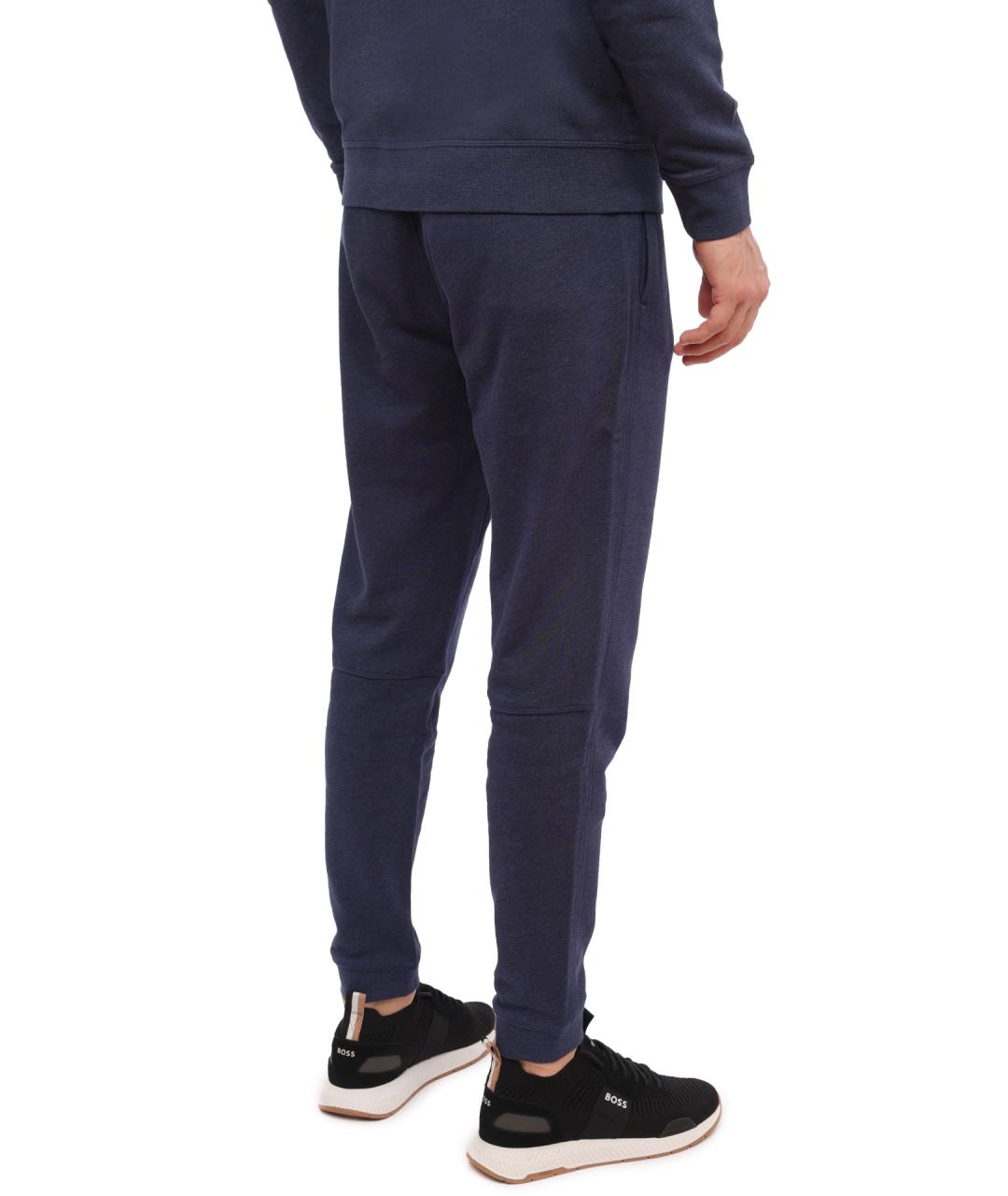 HUGO BOSS Синие хлопковые повседневные брюки, фото 4