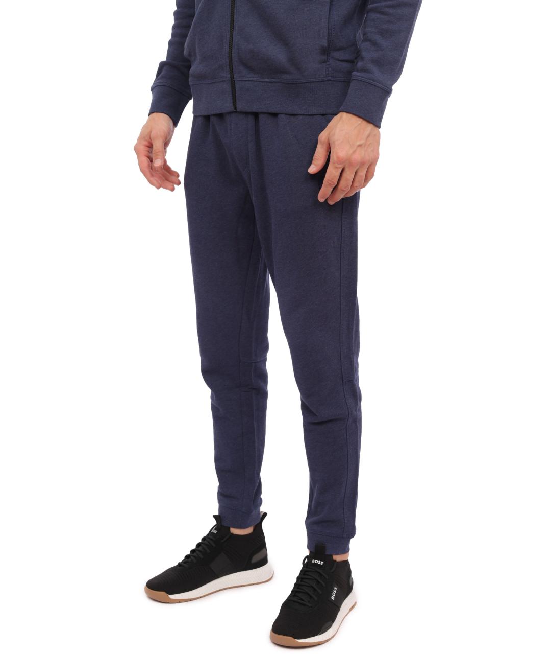 HUGO BOSS Синие хлопковые повседневные брюки, фото 3