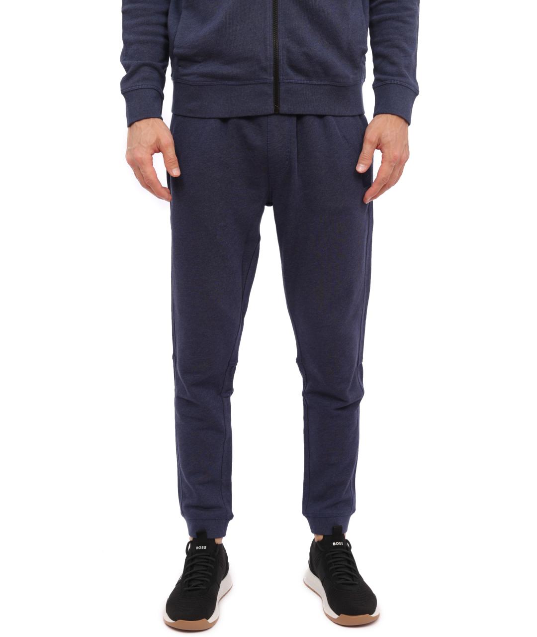 HUGO BOSS Синие хлопковые повседневные брюки, фото 2