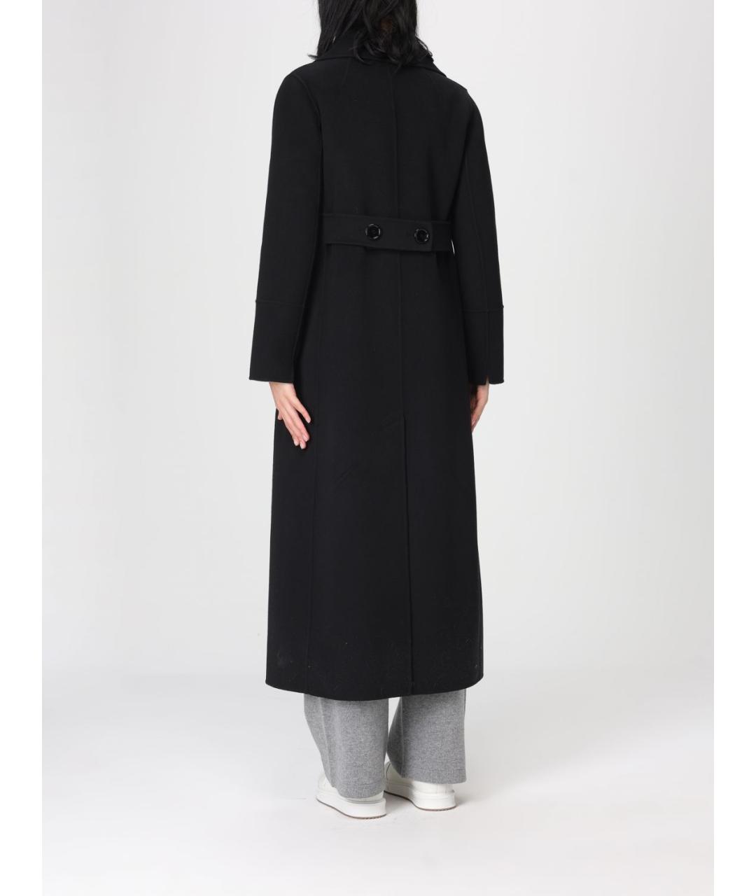 'S MAX MARA Черное шерстяное пальто, фото 2