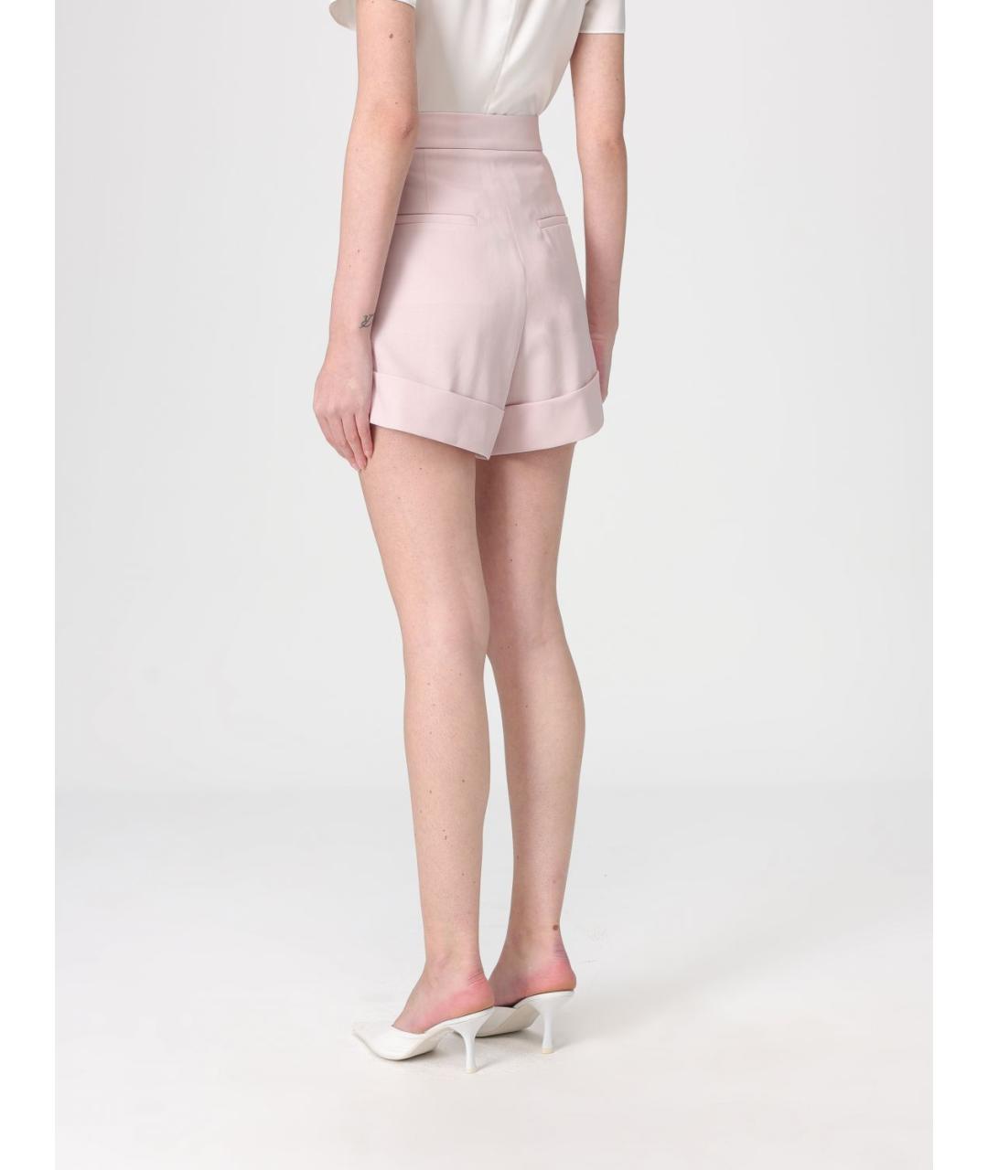 MAX MARA Розовые шерстяные шорты, фото 3