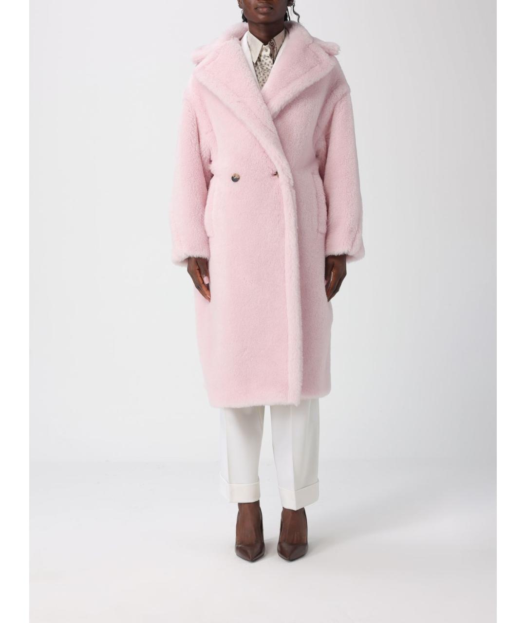 MAX MARA Розовая шуба, фото 6