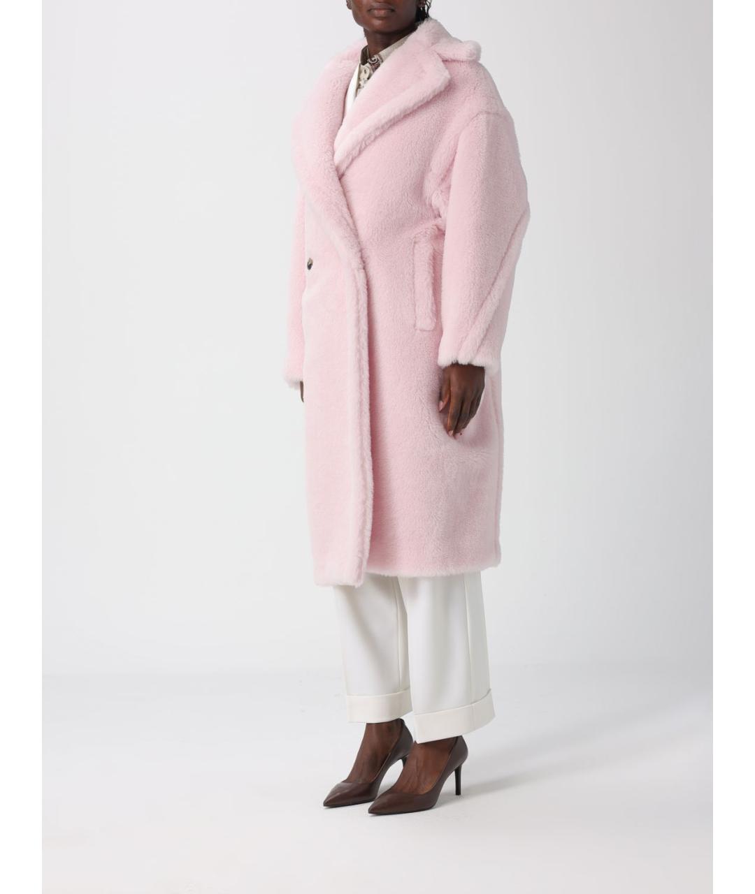 MAX MARA Розовая шуба, фото 4