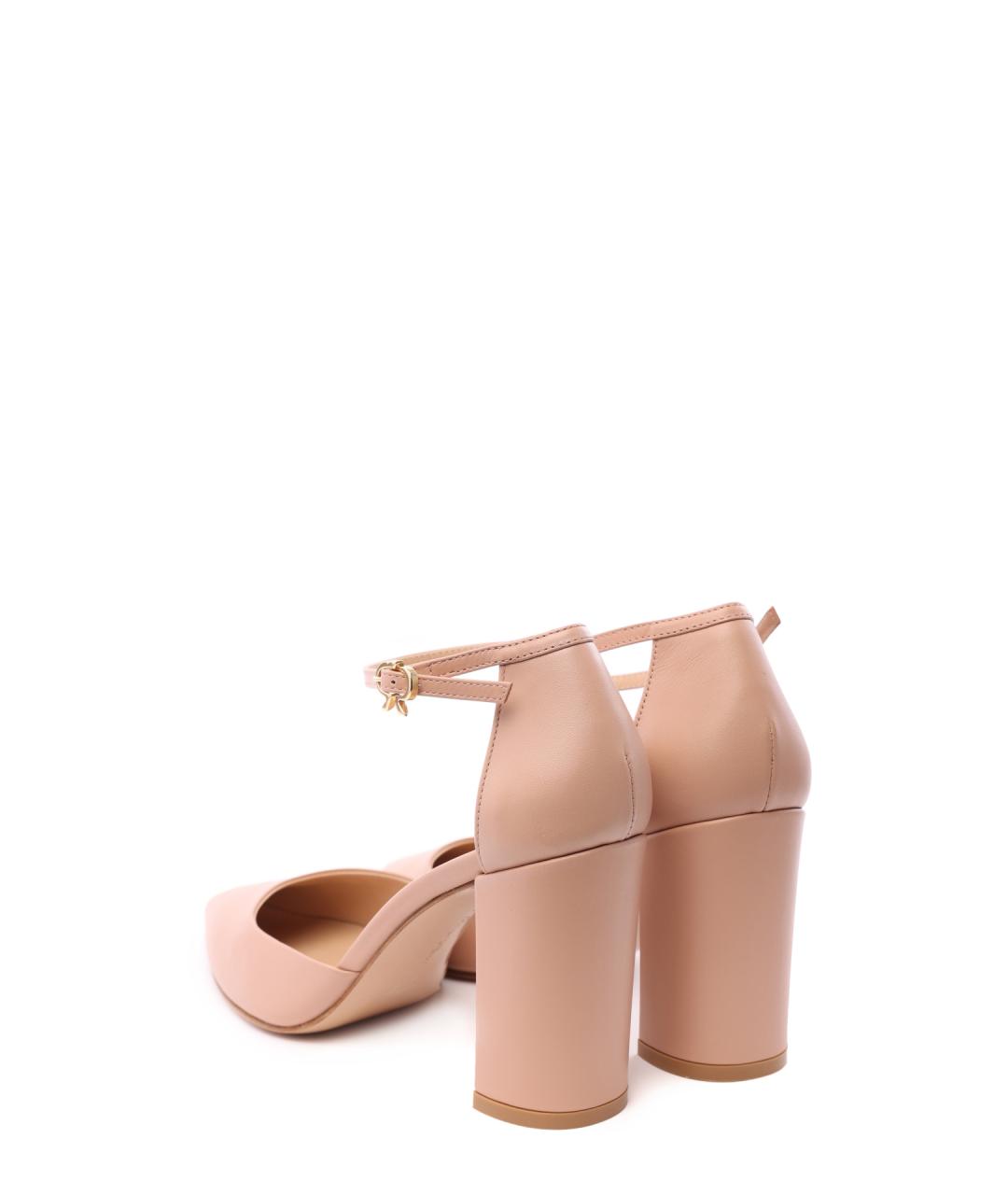 GIANVITO ROSSI Бежевые кожаные босоножки, фото 3