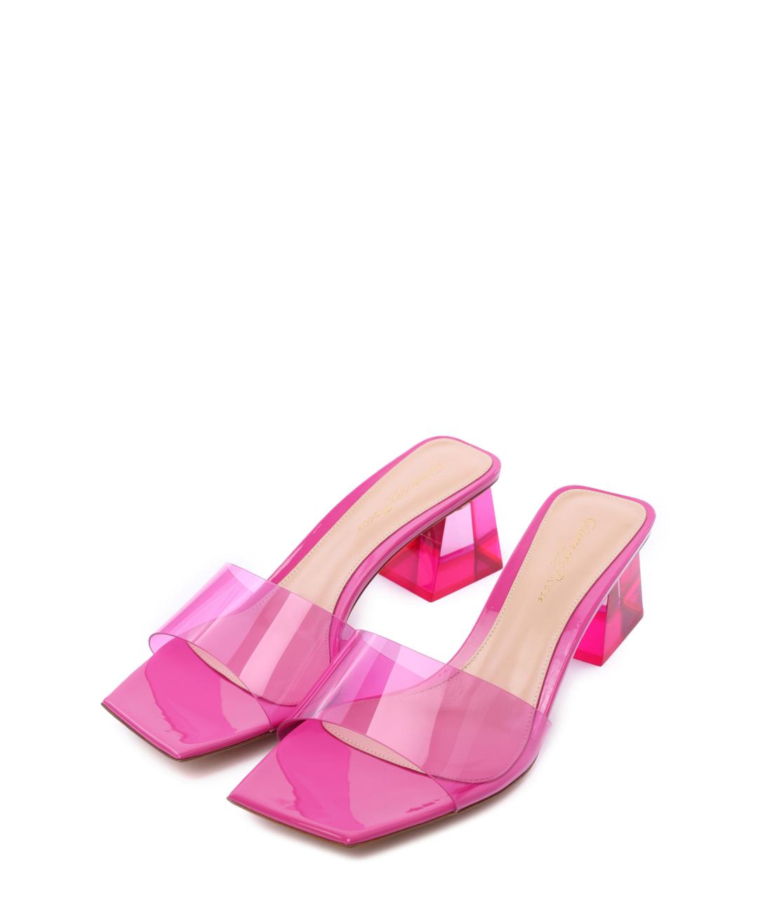 GIANVITO ROSSI Розовые мюли, фото 2