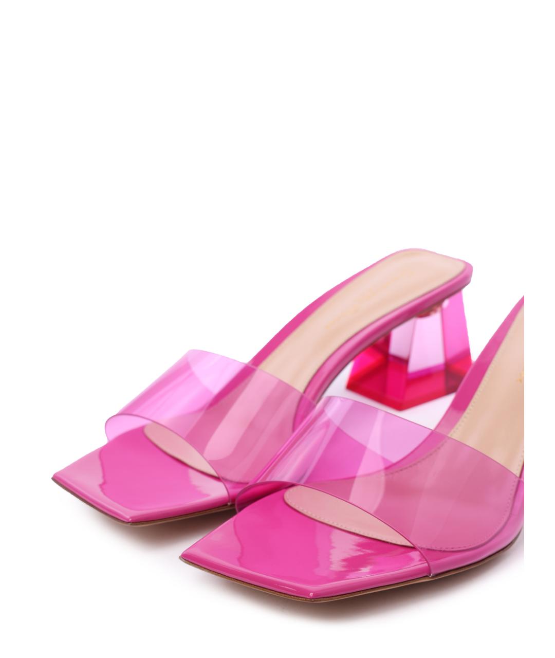 GIANVITO ROSSI Розовые мюли, фото 5