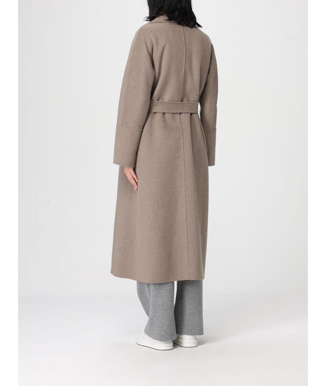 'S MAX MARA Серое шерстяное пальто, фото 3