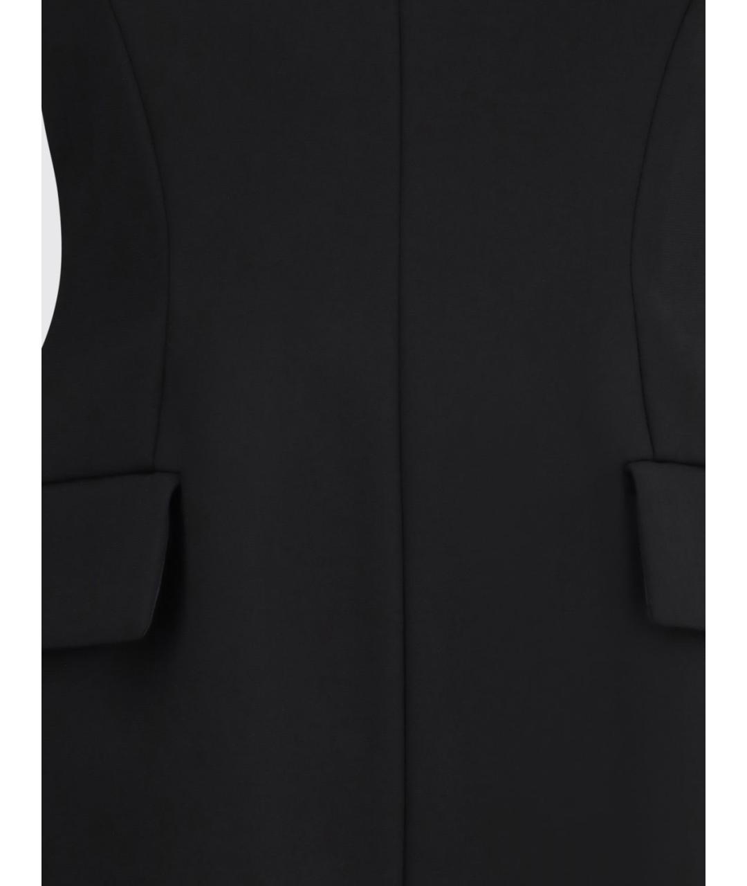 SPORTMAX Черное полиэстеровое коктейльное платье, фото 4