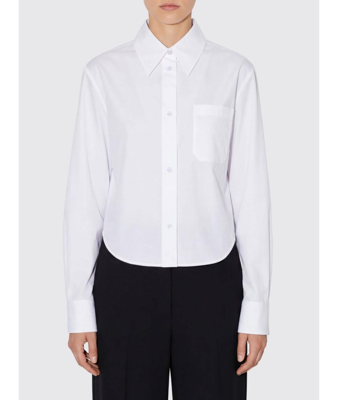 SPORTMAX Белая хлопковая рубашка, фото 1