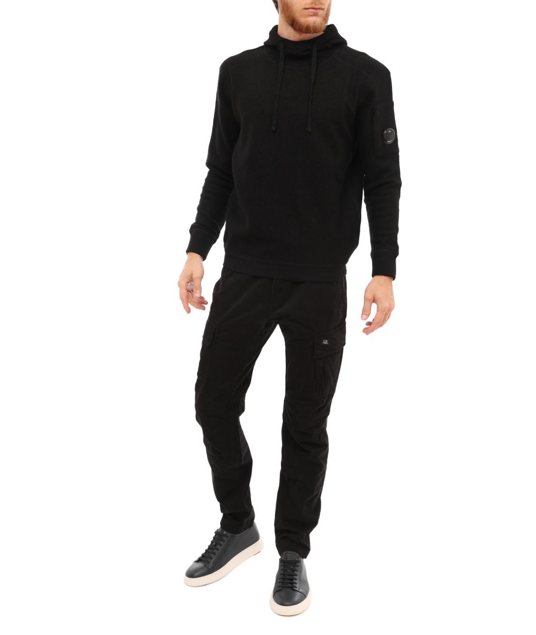 CP COMPANY Черные хлопковые повседневные брюки, фото 6