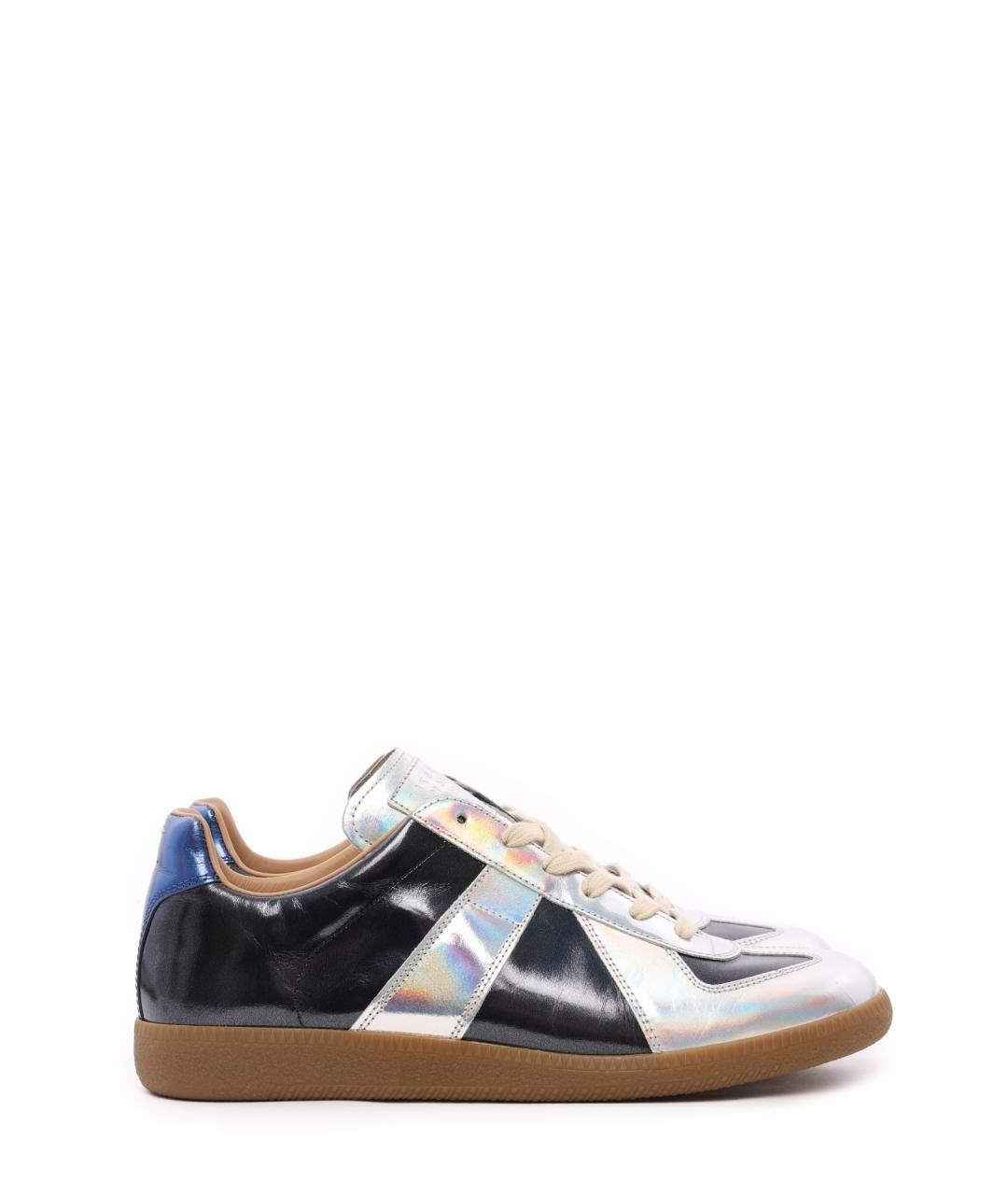 MAISON MARGIELA Мульти кожаные низкие кроссовки / кеды, фото 1