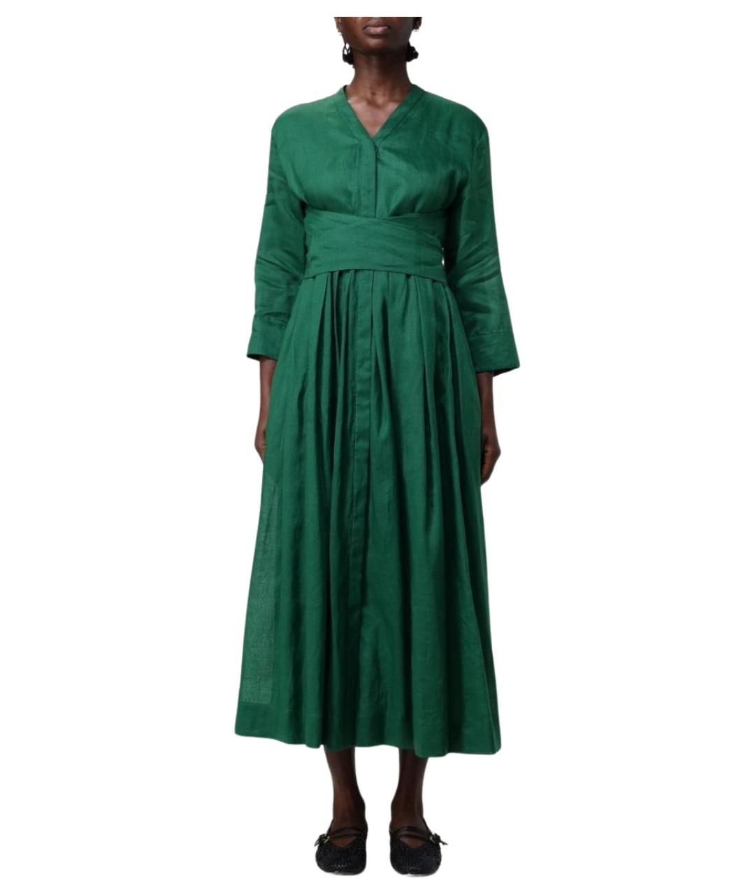 'S MAX MARA Зеленое повседневное платье, фото 1