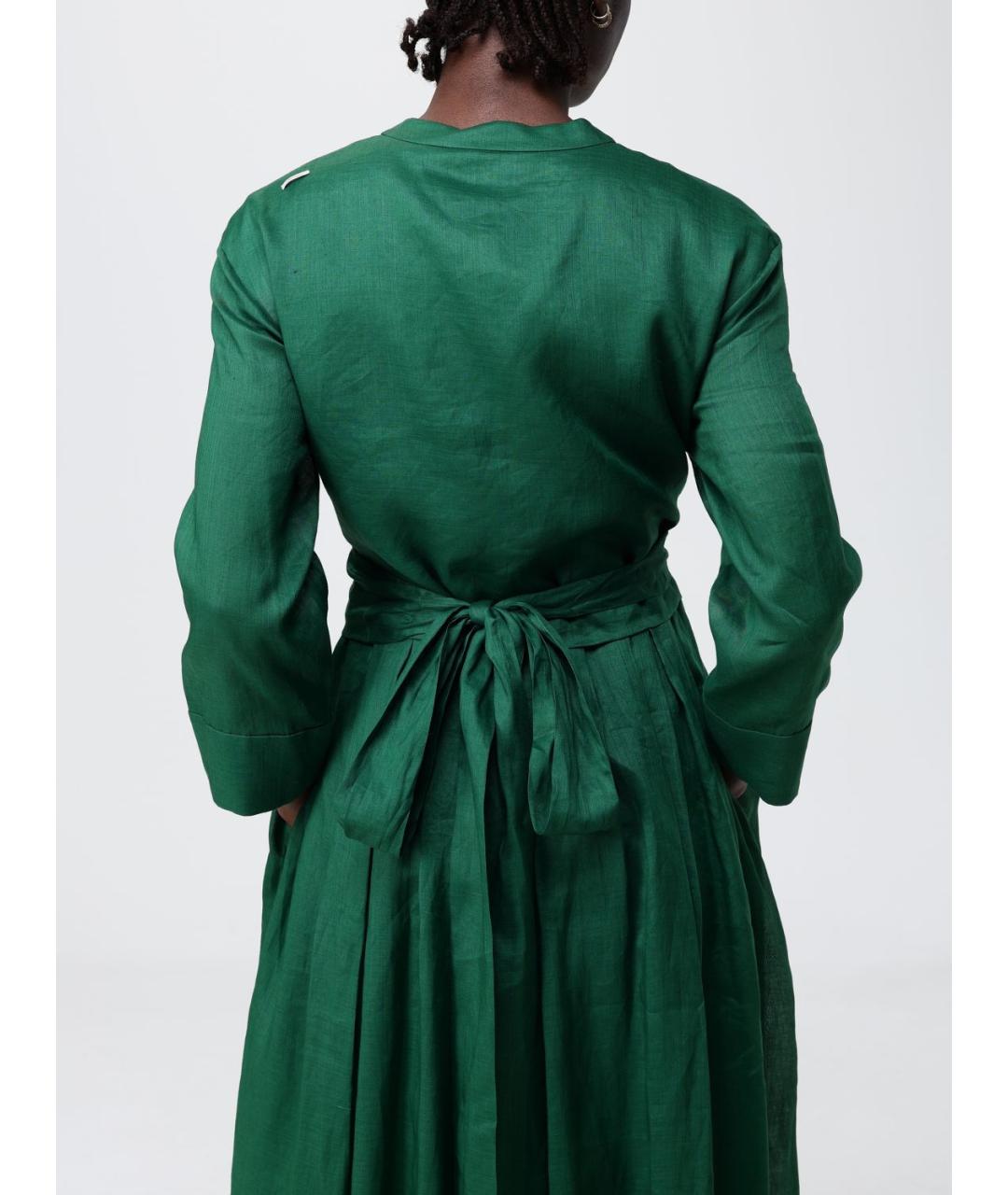 'S MAX MARA Зеленое повседневное платье, фото 4