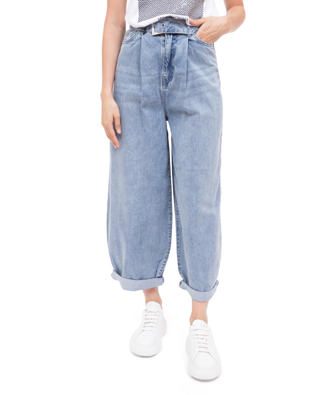 ARMANI EXCHANGE Голубые прямые джинсы, фото 1