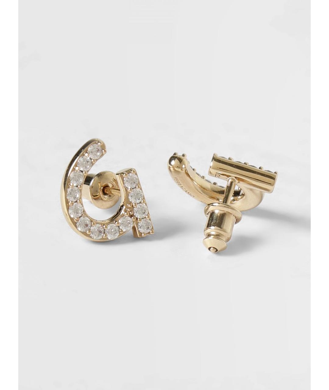 FERRAGAMO Золотые латунные серьги, фото 3