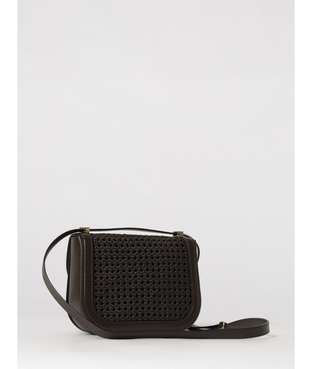FERRAGAMO Коричневая кожаная сумка через плечо, фото 3